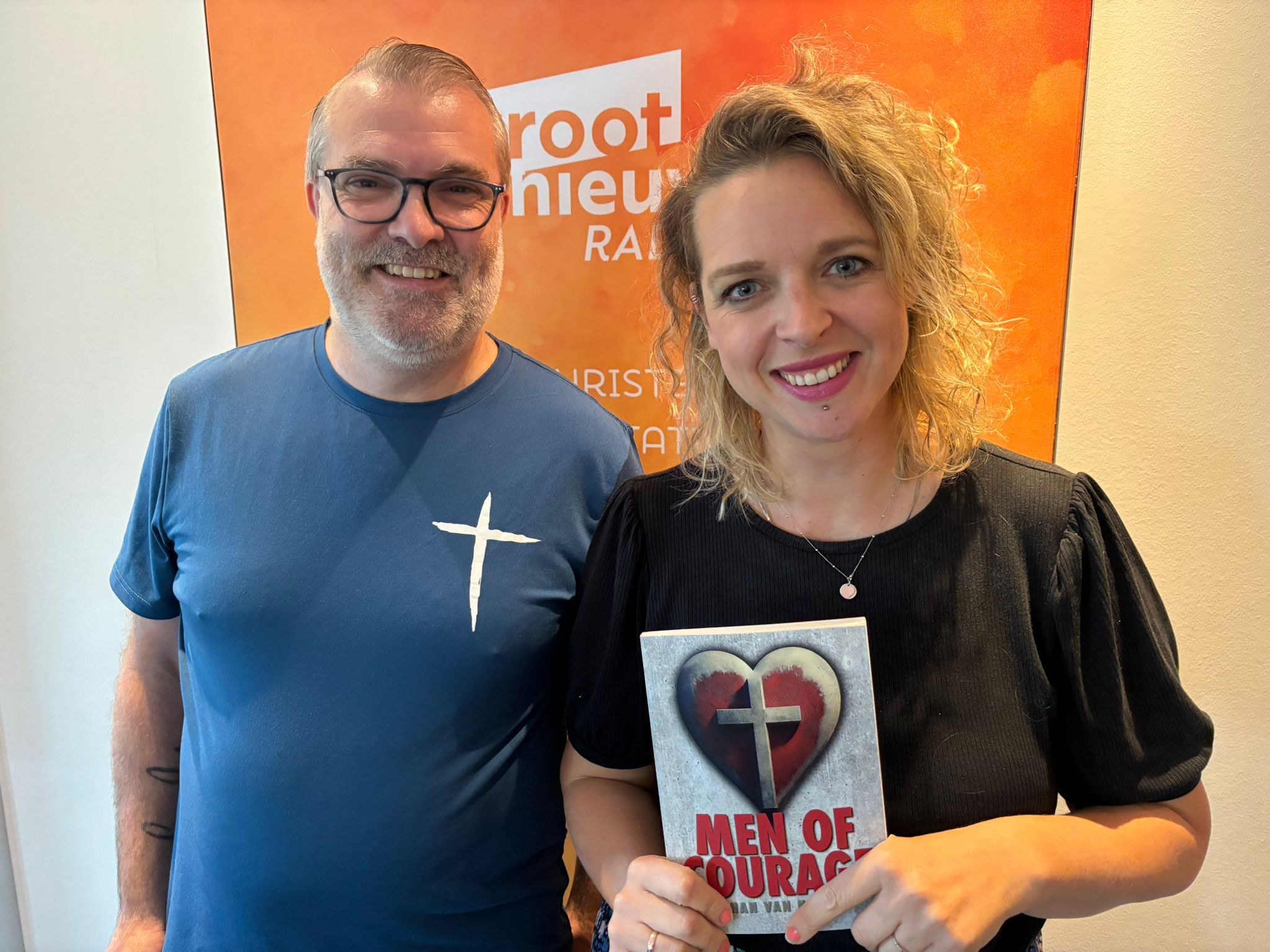 Johan van Heuven en Jorieke bij Groot Nieuws Radio